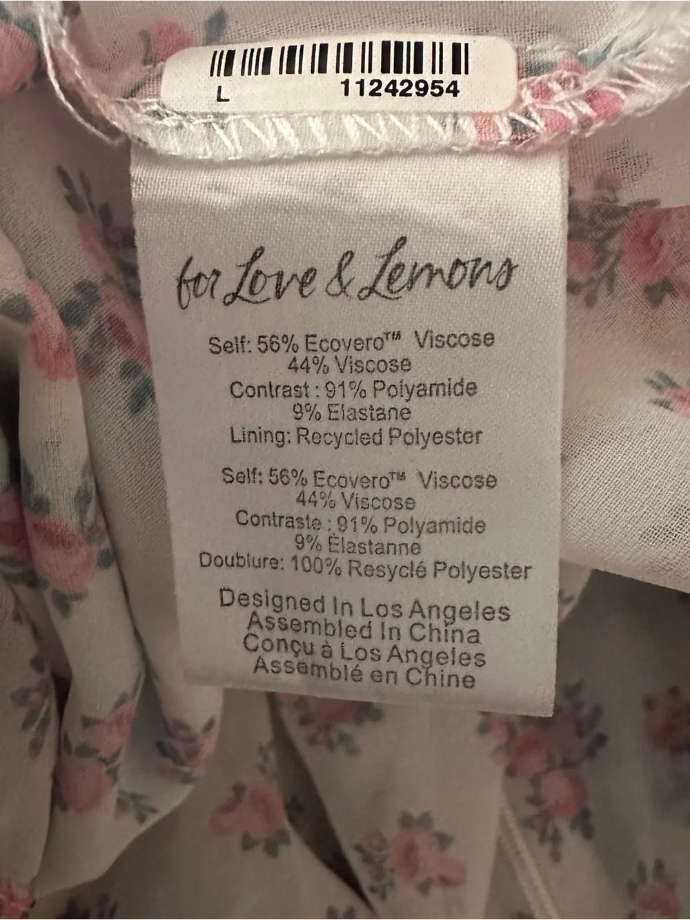For Love & Lemons Blue Pink Floral Backless Lace Maxi Dress large Joselyn